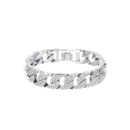 MAC036 wide flash diamond bracelet