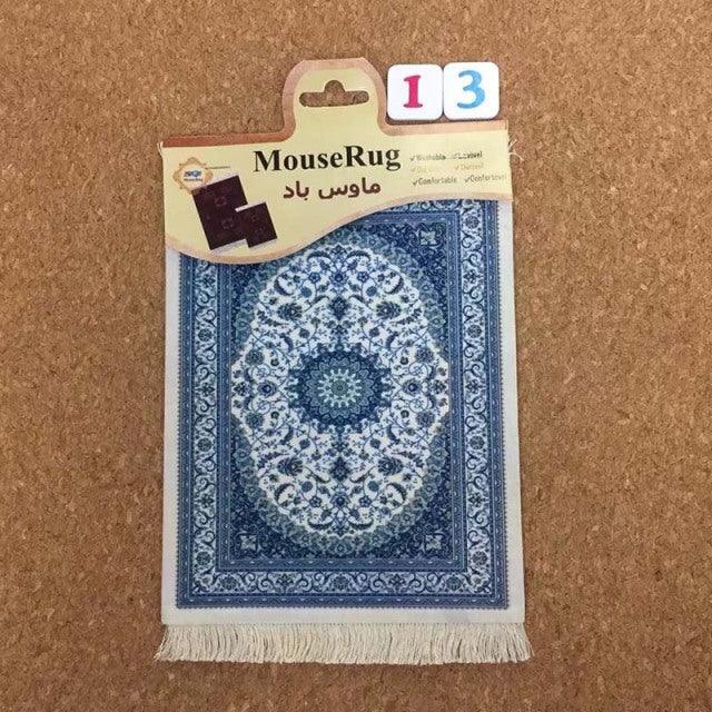 Mairuige Persian Mini Woven Rug Mat Mousepad Retro Style Carpet Pattern Cup Mouse Pad with Fring Home Office Table Decor Craft - Encouraging The Truth Organization