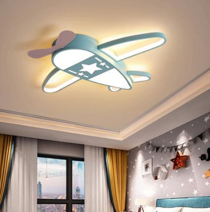 Modern LED Airplane Ceiling Light with Remote Dimmable Aircraft Chandlier Pink Lighting for Kids Boys Bedroom Children&#39;s Room - Encouraging The Truth Organization