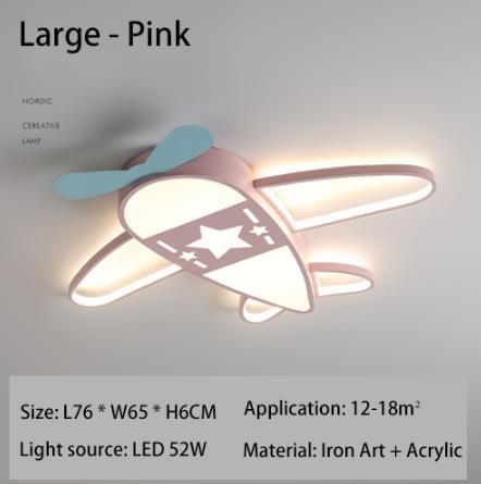 Modern LED Airplane Ceiling Light with Remote Dimmable Aircraft Chandlier Pink Lighting for Kids Boys Bedroom Children&#39;s Room - Encouraging The Truth Organization