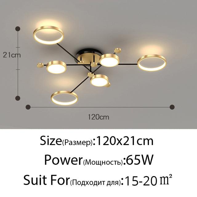 Modern LED Chandelier Lighting For Living Room Bedroom New Lamp Gold Frame Aluminum Dropshipping Indoor Fixture Light Lustres - Encouraging The Truth Organization