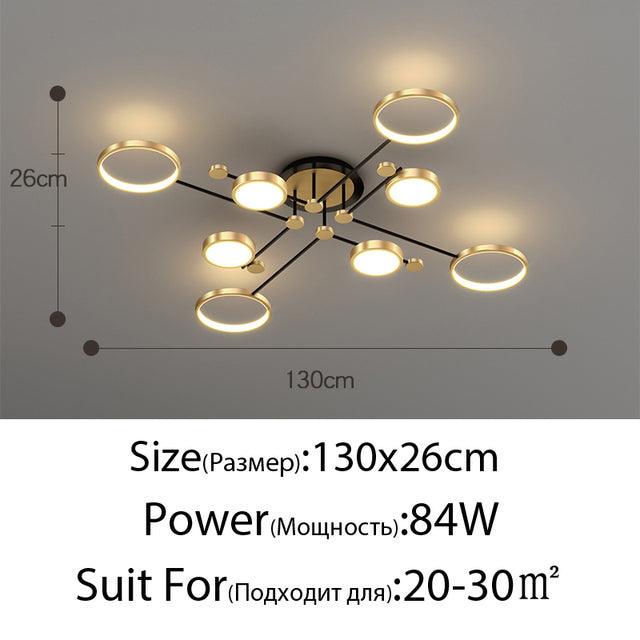 Modern LED Chandelier Lighting For Living Room Bedroom New Lamp Gold Frame Aluminum Dropshipping Indoor Fixture Light Lustres - Encouraging The Truth Organization