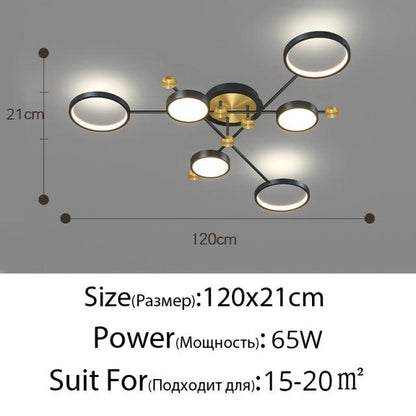 Modern LED Chandelier Lighting For Living Room Bedroom New Lamp Gold Frame Aluminum Dropshipping Indoor Fixture Light Lustres - Encouraging The Truth Organization