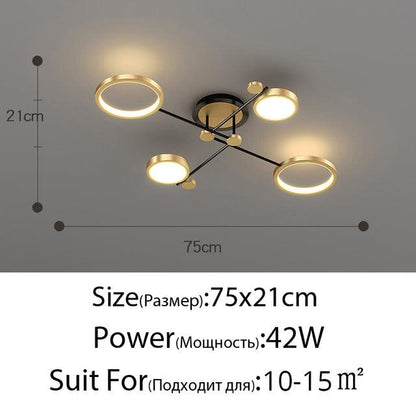 Modern LED Chandelier Lighting For Living Room Bedroom New Lamp Gold Frame Aluminum Dropshipping Indoor Fixture Light Lustres - Encouraging The Truth Organization