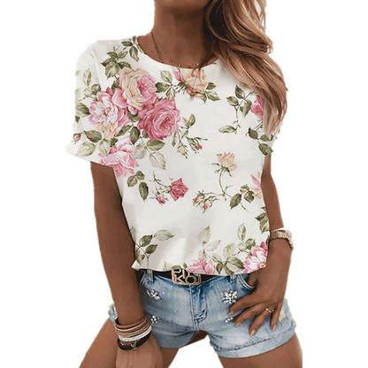 MUSIC T SHIRT Sexy Fashion Ladies T-shirt 2021 New Summer Loose Women&#39;s Floral Print XL Top 3D Printed Abstract Pattern Lovely - Encouraging The Truth Organization