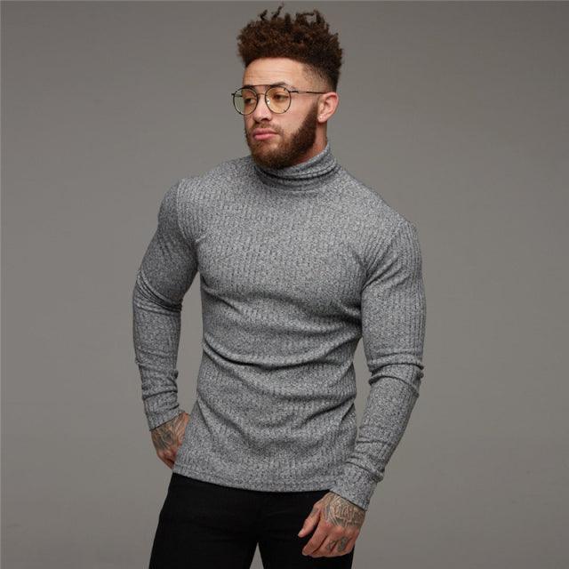 New Fashion Winter Hooded Sweater Men Warm Turtleneck Mens Sweaters Slim Fit Pullover Men Classic Sweter Men Knitwear Pull Homme - Encouraging The Truth Organization