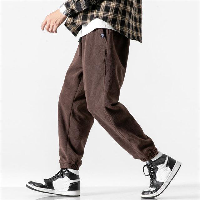 New Loose Jogging Pants Men 2020 New Fashion Fleece Autumn Winter Warm Sweatpants Male Outdoor Straight Trousers Pantalon Hommes - Encouraging The Truth Organization