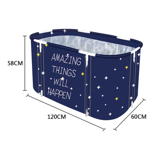 Portable Folding Bathtub for Adult Children Swimming Pool Large Plastic Bathtub Bath Bucket Insulation Bathing Bath Tub - Encouraging The Truth Organization