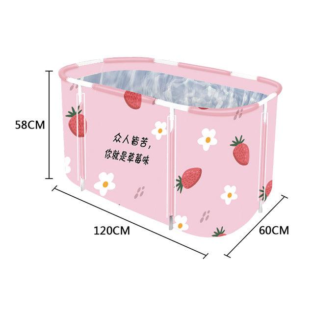 Portable Folding Bathtub for Adult Children Swimming Pool Large Plastic Bathtub Bath Bucket Insulation Bathing Bath Tub - Encouraging The Truth Organization