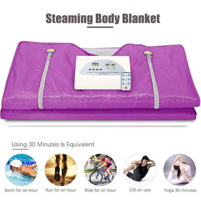 Sauna Blanket New Infrared Electric Remote Control Body Spa Hand Sleeve Design Digital Sauna Infrarrojo Blanket 650W - Encouraging The Truth Organization