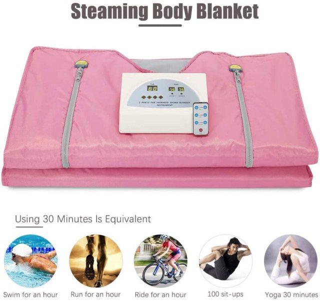 Sauna Blanket New Infrared Electric Remote Control Body Spa Hand Sleeve Design Digital Sauna Infrarrojo Blanket 650W - Encouraging The Truth Organization