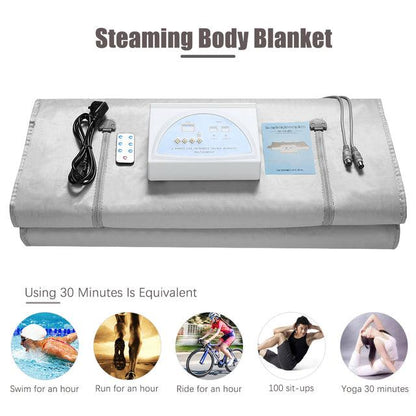 Sauna Blanket New Infrared Electric Remote Control Body Spa Hand Sleeve Design Digital Sauna Infrarrojo Blanket 650W - Encouraging The Truth Organization