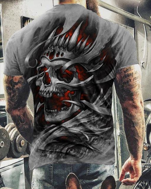 Summer Skulls 3D Print T Shirts For Men Casual O-Neck Short Sleeve Clothes Oversized T-shirts Streetwear Hip Hop Loose Tops Tees - Encouraging The Truth Organization