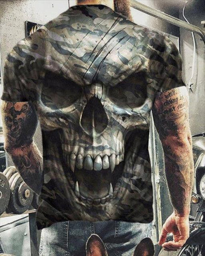 Summer Skulls 3D Print T Shirts For Men Casual O-Neck Short Sleeve Clothes Oversized T-shirts Streetwear Hip Hop Loose Tops Tees - Encouraging The Truth Organization