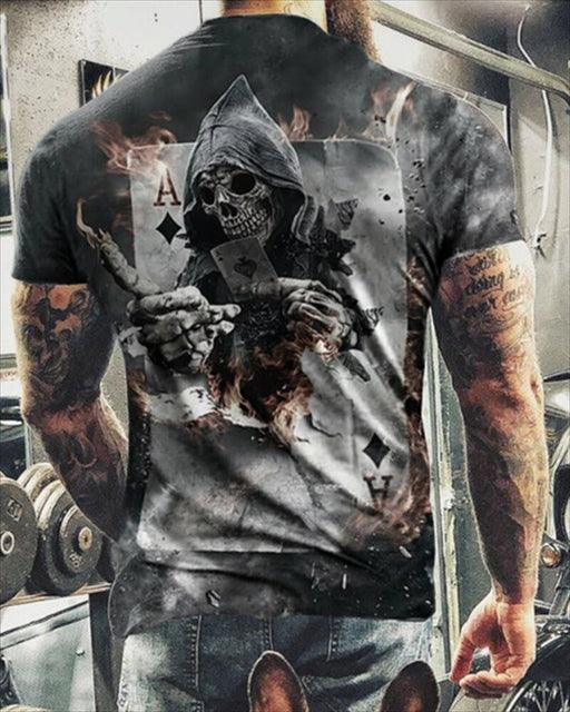 Summer Skulls 3D Print T Shirts For Men Casual O-Neck Short Sleeve Clothes Oversized T-shirts Streetwear Hip Hop Loose Tops Tees - Encouraging The Truth Organization