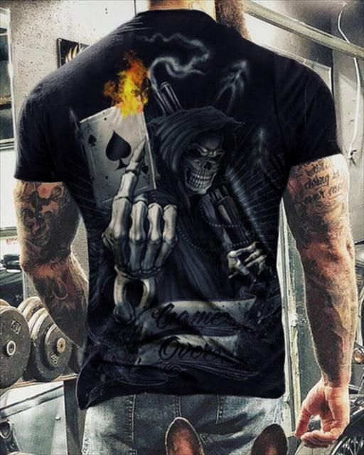 Summer Skulls 3D Print T Shirts For Men Casual O-Neck Short Sleeve Clothes Oversized T-shirts Streetwear Hip Hop Loose Tops Tees - Encouraging The Truth Organization