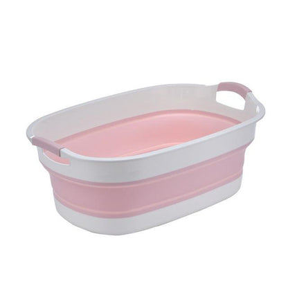 Supper Size Protable Bath Tub Folding Baby Shower Bathtub W/drain Pet Bath Tubs Safety Security Bath Accessories Storage Basket - Encouraging The Truth Organization