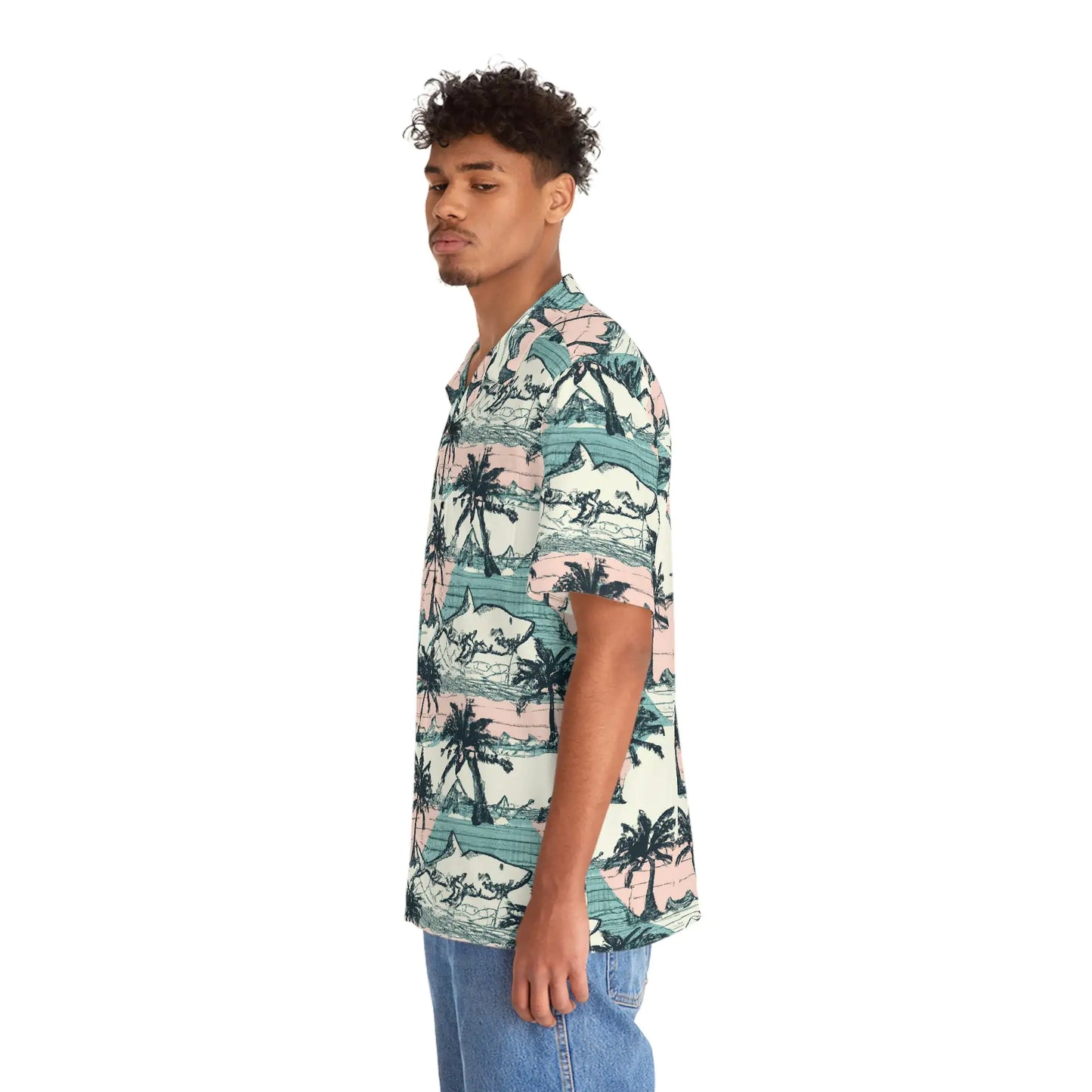 Men's Vintage Tropical Hawaiian Shirt - Classic Island Print Collection