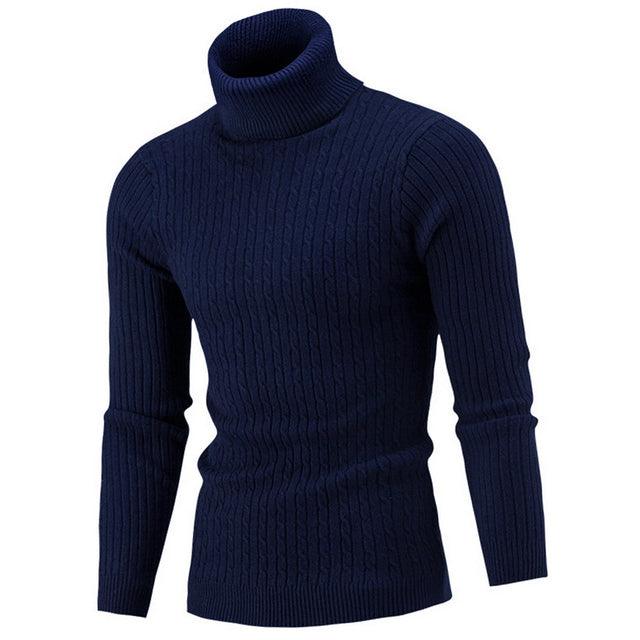 Turtleneck Sweater Fall/Winter MenTurtleneck Warm Knitted Sweater Warm Men Sweater Men Clothing - Encouraging The Truth Organization