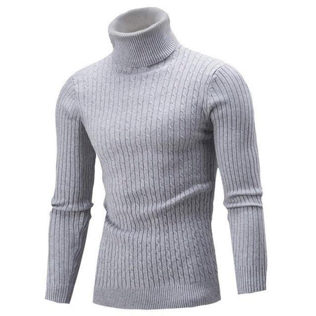 Turtleneck Sweater Fall/Winter MenTurtleneck Warm Knitted Sweater Warm Men Sweater Men Clothing - Encouraging The Truth Organization