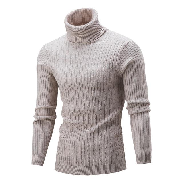 Turtleneck Sweater Fall/Winter MenTurtleneck Warm Knitted Sweater Warm Men Sweater Men Clothing - Encouraging The Truth Organization