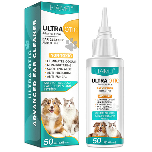 Pet Ear Cleaner 50ml - Gentle Ear Cleaning Solution for Dogs & Cats