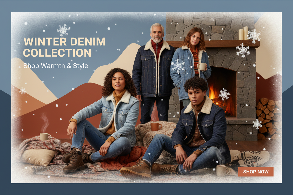 Winter Denim Collection Banner